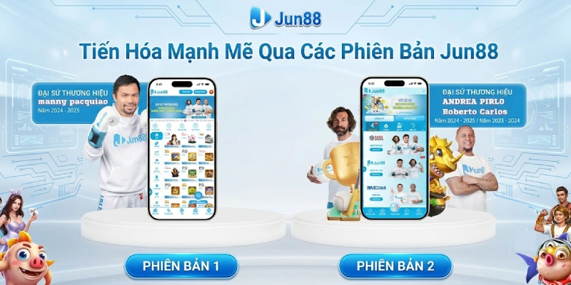 Giới thiệu Jun88 2 Tiến Hóa Mạnh Mẽ Qua Các Phiên Bản Jun88
