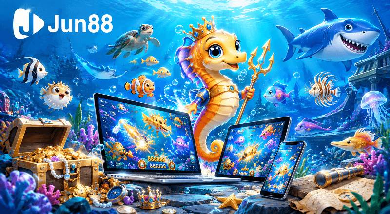 Bảng so sánh tính năng và tỷ lệ thưởng của top 5 game bắn cá Jun88