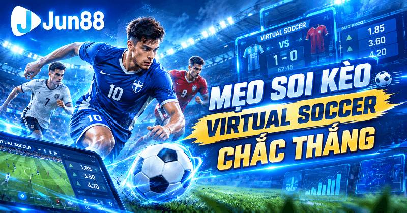Bong da ao Jun88 va 5 meo soi keo virtual soccer chac thang