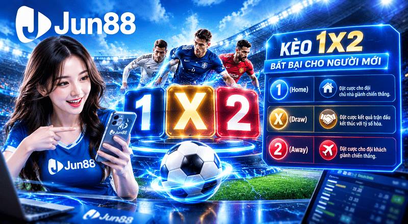 Kèo 1x2 là gì trong cá cược bóng đá