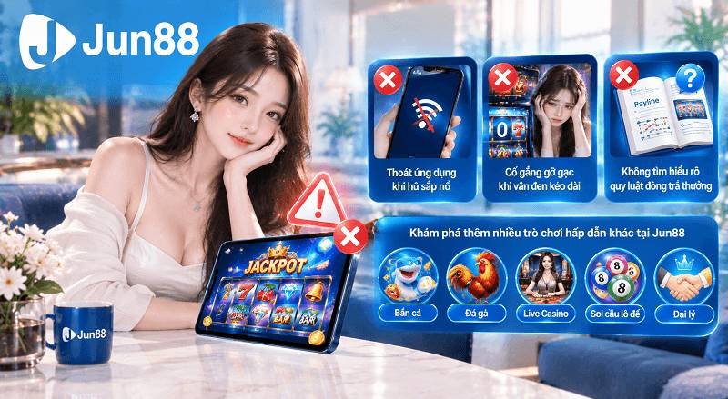 Những sai lầm cần tránh khi quay nổ hũ Jun88