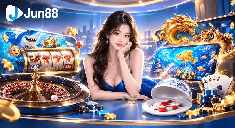 5 tựa game casino Jun88 đỉnh cao nhất hiện nay game casino đổi thưởng hay nhất Jun88